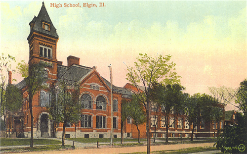 Elgin High School in 1906 